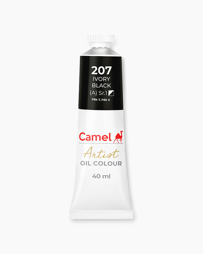 Camel Artist Oil Colours Ivory Black